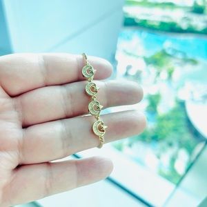Moon and star bracelet